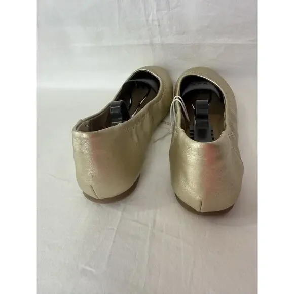 Amazon Essentials Women's Gold Ballet Flat Shoes Size 8W NWT - Picture 6 of 8
